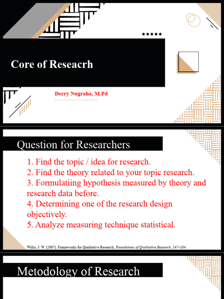 Core of Research - Pertemuan 2 | PDF | Statistics | Quantitative Research