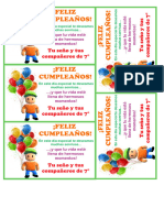 Tarjetas Cumpleaños