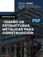 Brochure Diseño de Estructuras Metalicas - Gustavo Cruz-Marzo