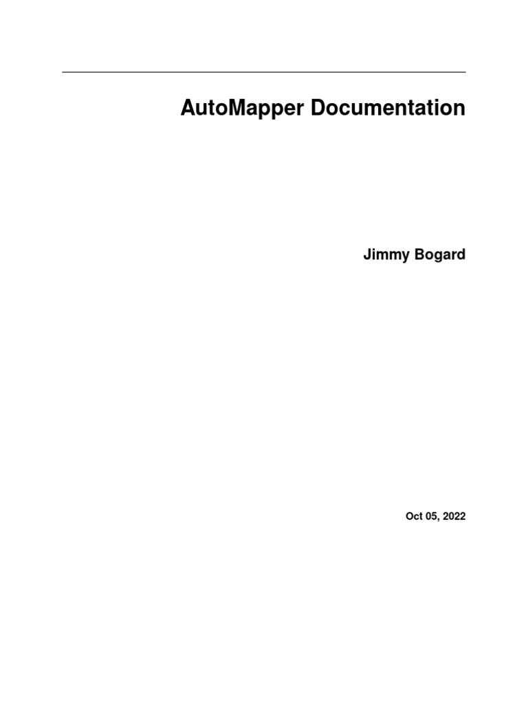AutoMapper Documentation | PDF | Anonymous Function | Constructor ...