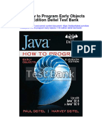 Java How To Program Early Objects 11Th Edition Deitel Test Bank Full Chapter PDF