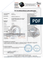 Certificado de Calibracion CPF-0392-2023