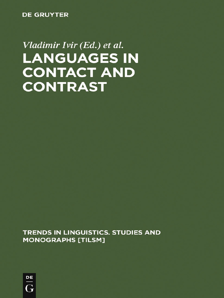 Ivir Kalogjera 1991 Languages in Contact and Contrast | PDF | Linguistics |  Lexicon