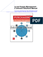 Purchasing and Supply Management 16Th Edition Johnson Solutions Manual Full Chapter PDF