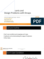 DLD Week 6 - Prime Implicants and Kmap Design + Wrap Up
