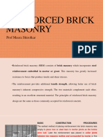 Reinforced Brickwork