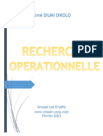 Recherche Operationnelle