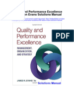 Download Quality And Performance Excellence 8Th Edition Evans Solutions Manual full chapter pdf
