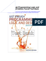 Just Enough Programming Logic and Design 2Nd Edition Farrell Test Bank Full Chapter PDF