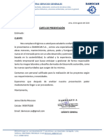 Carta de Presentación