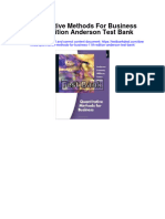 Quantitative Methods For Business 11Th Edition Anderson Test Bank Full Chapter PDF