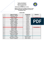 Attendance For Clean Up Drive