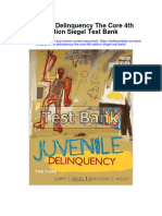 Juvenile Delinquency The Core 4Th Edition Siegel Test Bank Full Chapter PDF