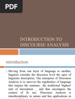 Introduction To Discourse Analysis