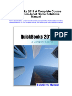 Quickbooks 2011 A Complete Course 12Th Edition Janet Horne Solutions Manual Full Chapter PDF
