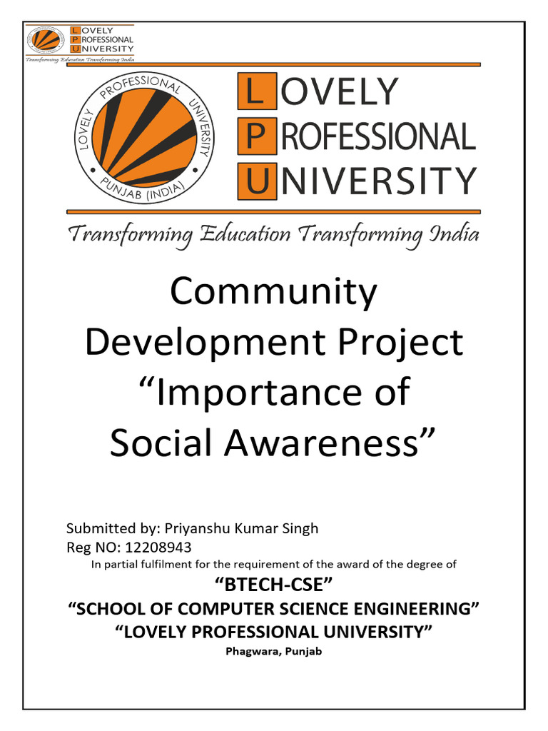 Community Development Project | PDF | Non Governmental Organization ...