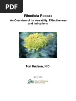 A Research Review of Rhodiola Rosea