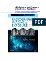 Radiographic Imaging and Exposure 5Th Edition Fauber Test Bank Full Chapter PDF