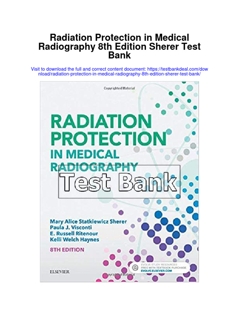 Radiation Protection in Medical Radiography 8Th Edition Sherer Test