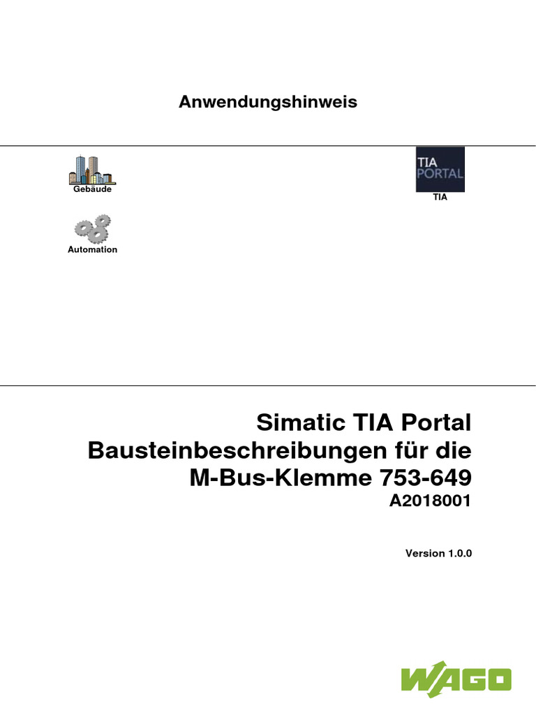 A2018001 de TIA Components M Bus Module 753 649 | PDF