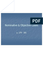 Nominative & Objective Case