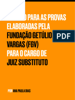 FGV - Juiz Substituto - Gabarito Final - AMOSTRA