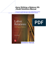 Labor Relations Striking A Balance 5Th Edition Budd Solutions Manual Full Chapter PDF