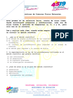 Pruebas Diagnósticas de Ciencias Físico Naturales