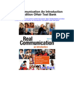 Real Communication An Introduction 3Rd Edition Ohair Test Bank Full Chapter PDF