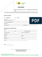 Formulario Declaracao Passaporte SRD