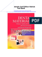 Ebook Dental Materials 2Nd Edition Hatrick Test Bank Full Chapter PDF