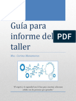 Guía para Informe Del Taller