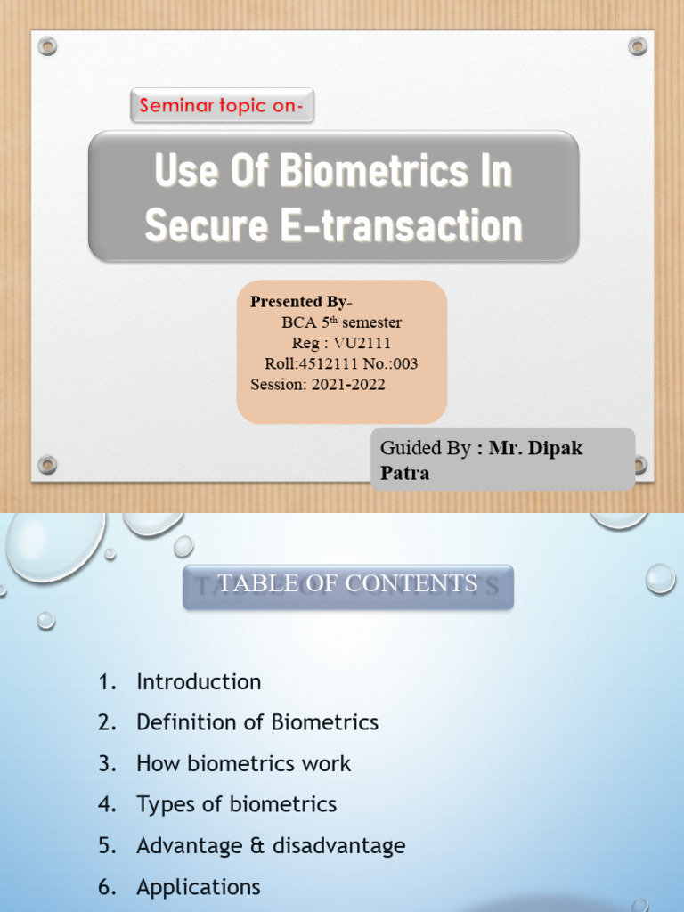 Understanding Biometrics: Pros and Cons | PDF | Biometrics | Fingerprint
