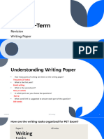 PET Writing Revision