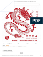 Feliz Ano Novo Chinês 2024 Signo Do Zodíaco para o Ano Do Dragão - Vetor Premium