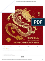 Feliz Ano Novo Chinês 2024 Signo de Dragão Do Zodíaco - Vetor Premium