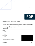 Conjugação Do Verbo - To Study - em Inglês - Conjugador de Verbos Bab - La