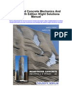 Reinforced Concrete Mechanics and Design 6Th Edition Wight Solutions Manual Full Chapter PDF