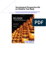 Religion in Sociological Perspective 6Th Edition Roberts Test Bank Full Chapter PDF