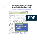 Ebook Developing Human Service Leaders 1St Edition Harley Mcclaskey Test Bank Full Chapter PDF