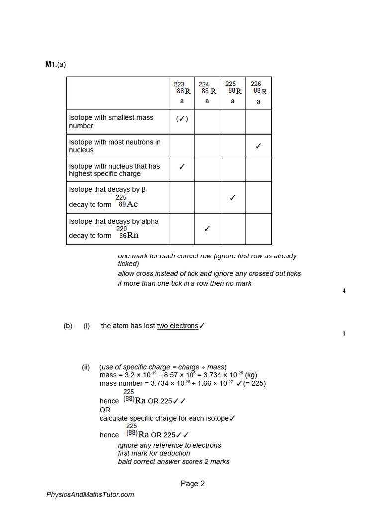 Stable Unstable Nuclei Ms Pdf Isotope Radioactive Decay