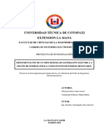 Implementación de Un Mini Sistema de Generación Eléctrica A Través de Energía Eólica Como Fuente de Energía Renovable