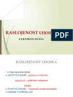 Raslojenost Leksika