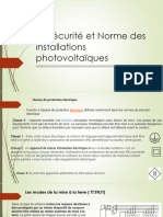 III - Sécurité Et Norme Des Installations Photovoltaïques