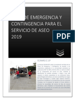 Plan de Emergencia y Contingencia Aseo de 2019 Nov