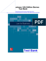 Law For Business 12Th Edition Barnes Test Bank Full Chapter PDF