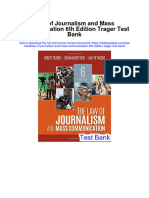 Law of Journalism and Mass Communication 6Th Edition Trager Test Bank Full Chapter PDF