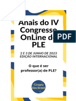 Anais IV Congresso On-Line de PLE 2023