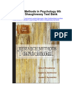 Research Methods in Psychology 9Th Edition Shaughnessy Test Bank Full Chapter PDF
