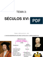 Presentación TEMA 3 Séculos XVI - XVII 2 BAC